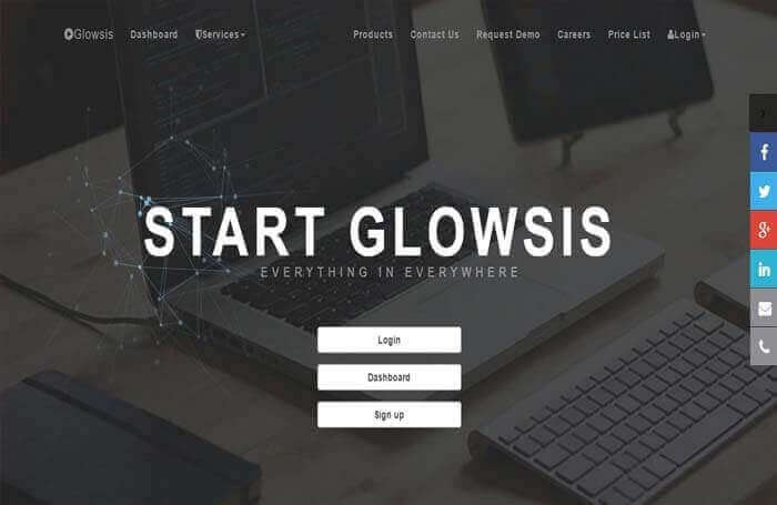 glowsis erp screenshot