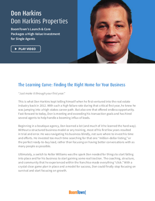 Single Agent Finds Success with BoomTown!