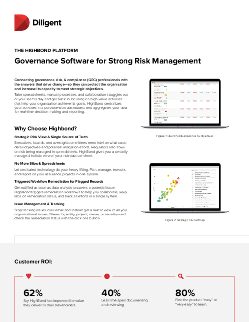The HighBond Platform: Governance software for strong risk management
