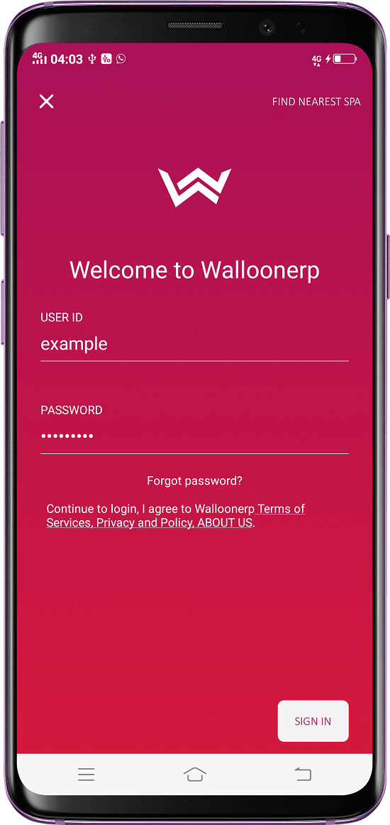 Walloonerp screenshot