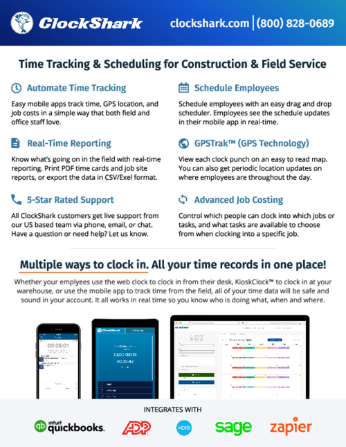 ClockShark Reviews 2022 Details, Pricing, & Features G2