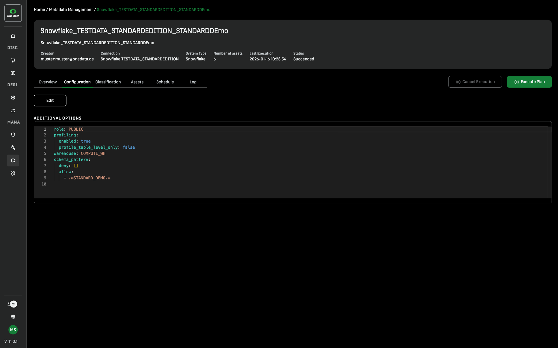 One Data screenshot