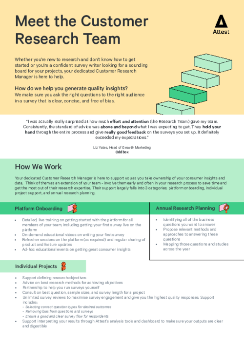 Meet the Customer Research Team