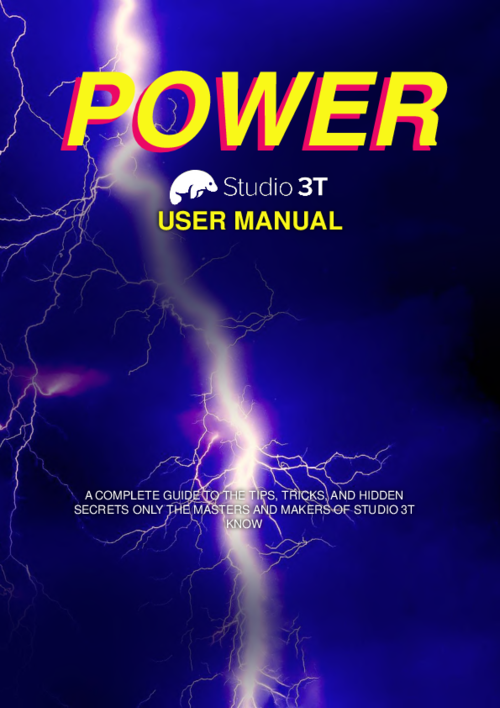 Studio 3T Power User Manual
