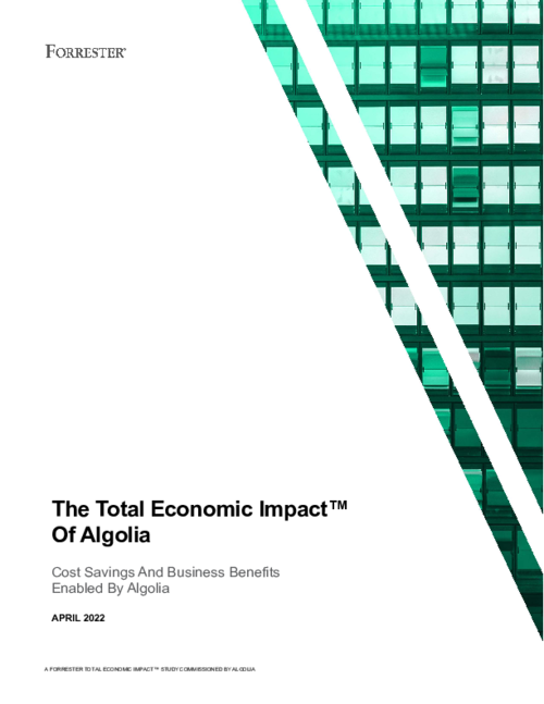 The Total Economic Impact of Algolia