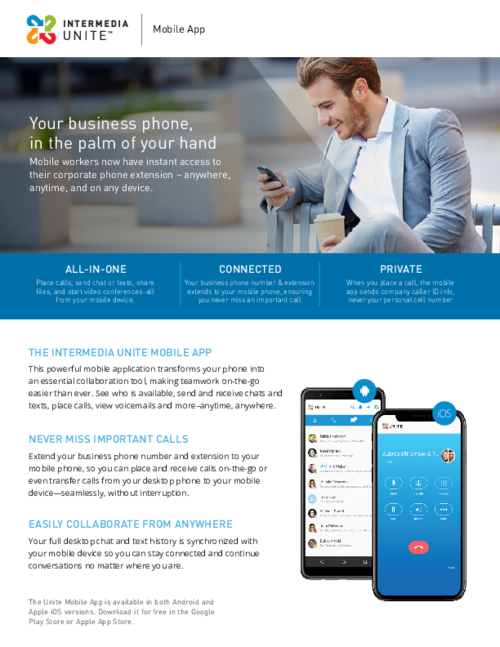 Unite Mobile App Datasheet