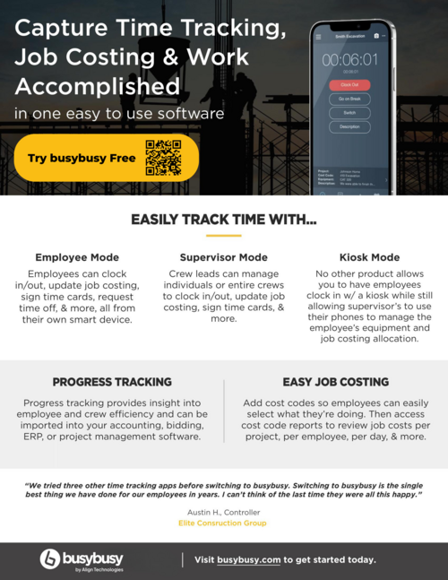Capture Time Tracking and Job Costing