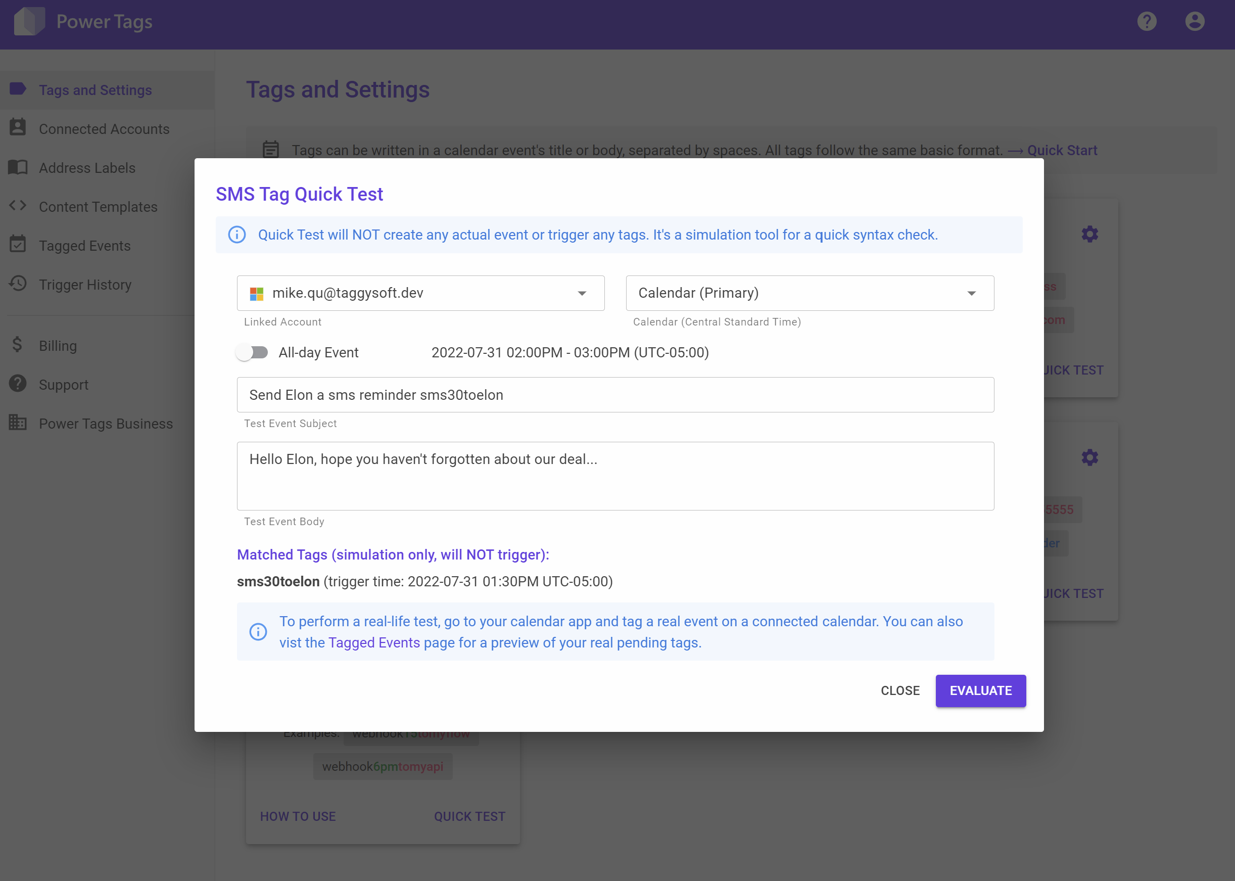 Power Tags screenshot