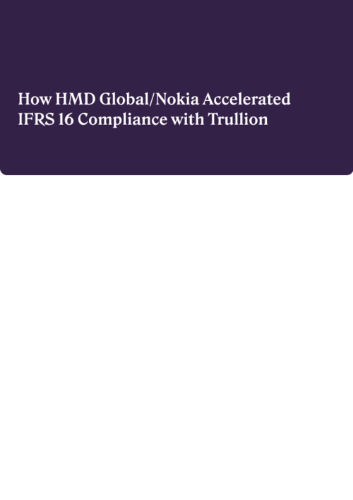 How HMD Global/Nokia Accelerated IFRS 16   Compliance with Trullion