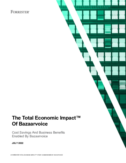 Total Economic Impact Of Bazaarvoice