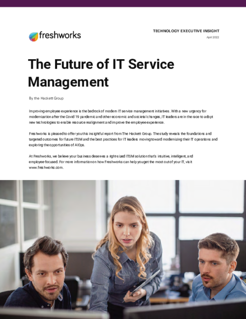 Hackett Report-The Future of IT Service Management