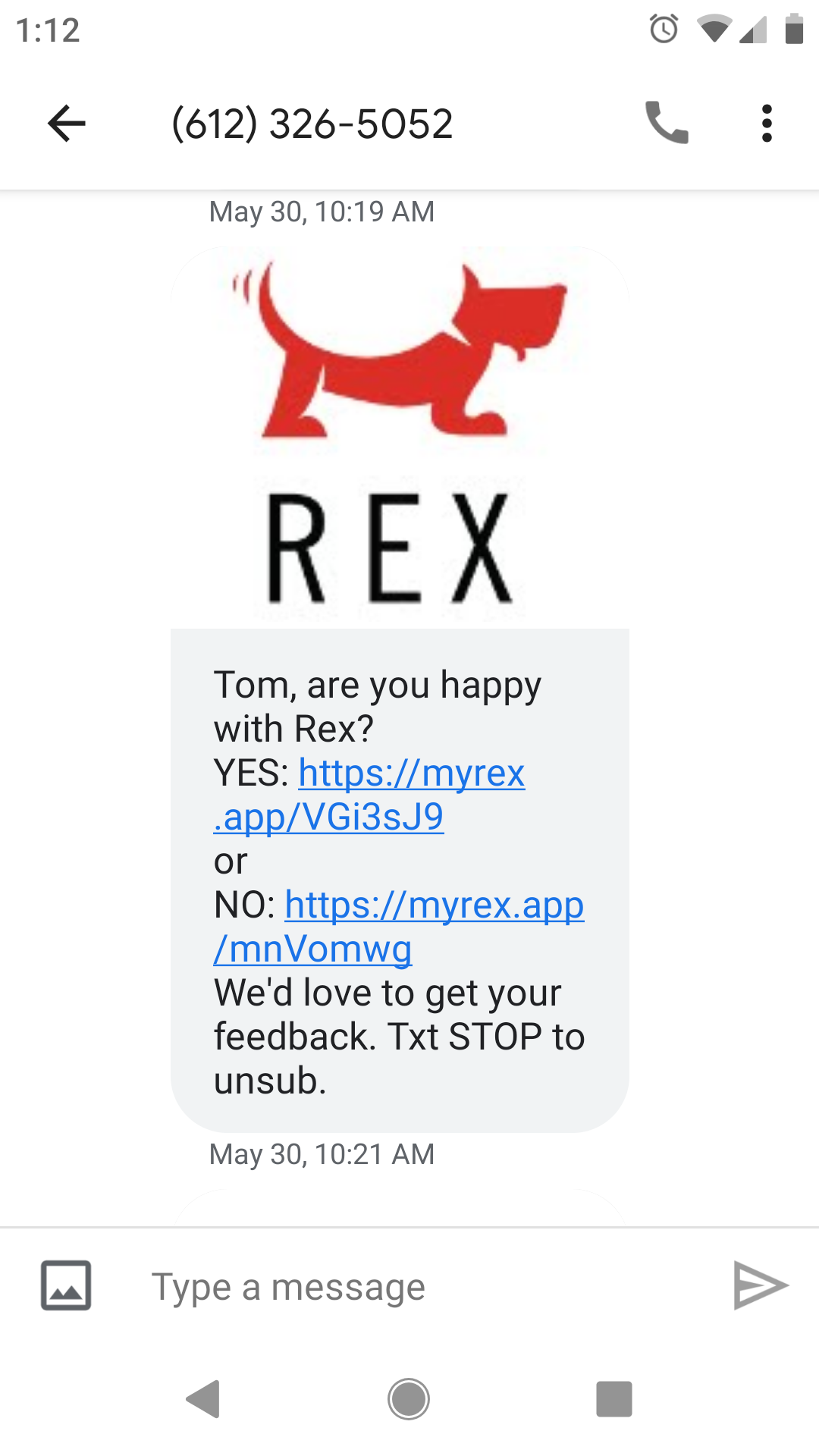 Rex screenshot