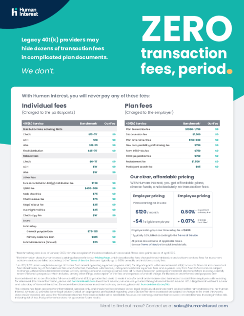Human Interest 401 k Reviews 2022 Details Pricing Features G2 Human Interest 401 k Reviews 2022 Details Pricing Features G2
