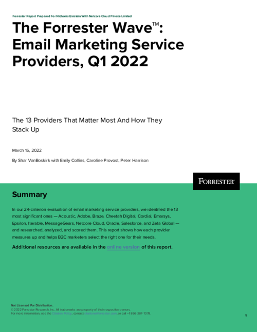 Forrester Wave™ Report