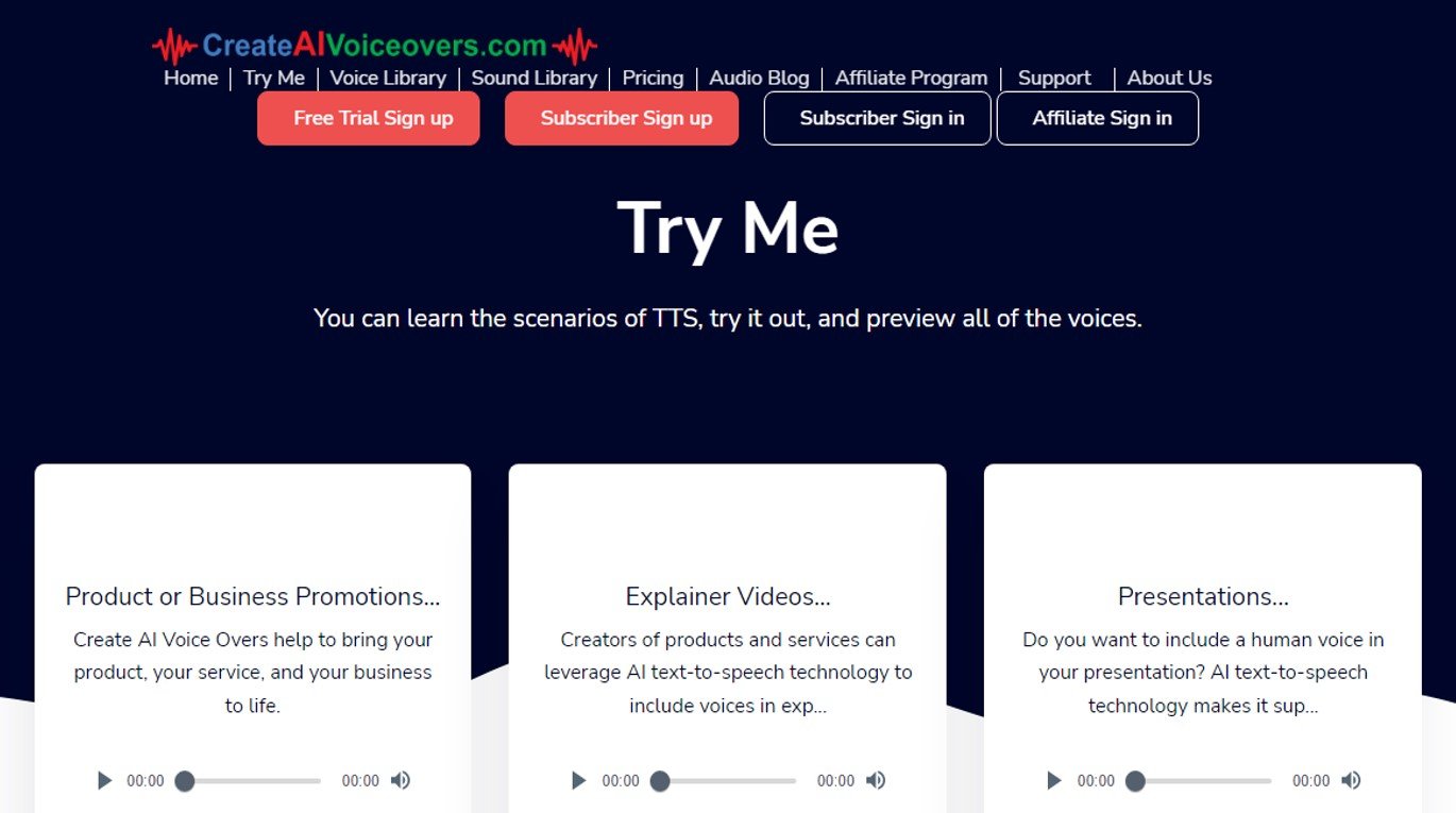 CreateAIvoiceovers screenshot 1