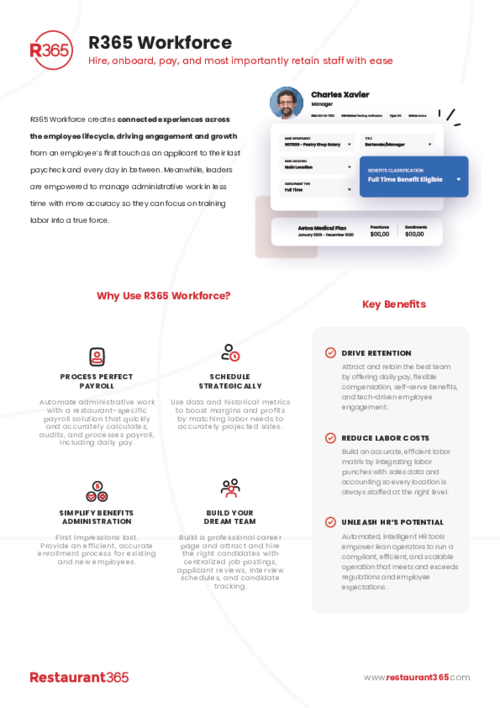 Restaurant365 Workforce Management