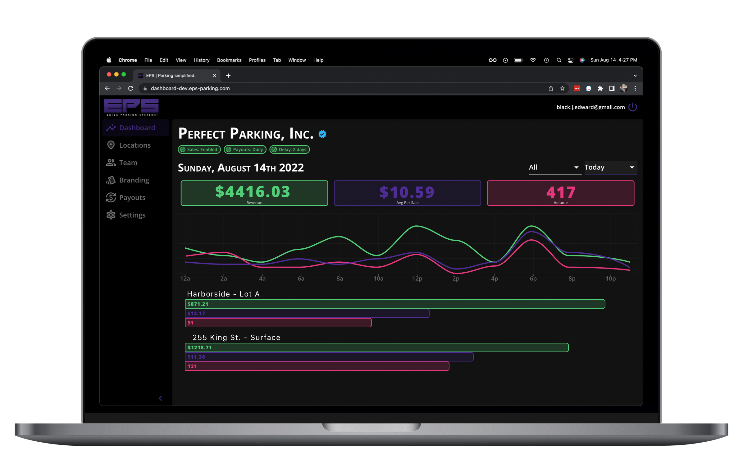 Exige Parking Systems screenshot