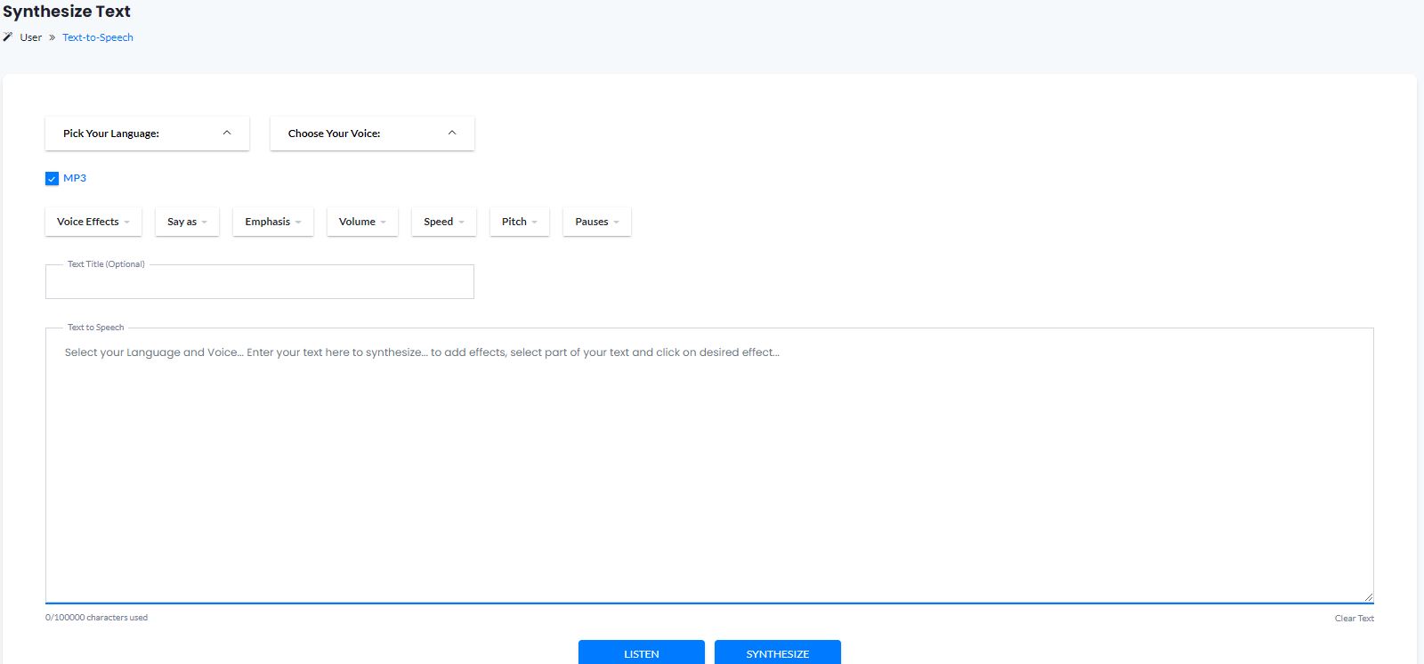 Polly Speech screenshot 1