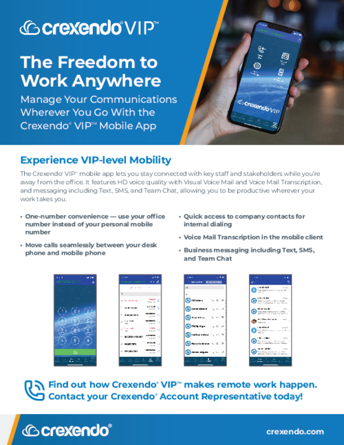 Crexendo® VIP™ Mobile App Overview