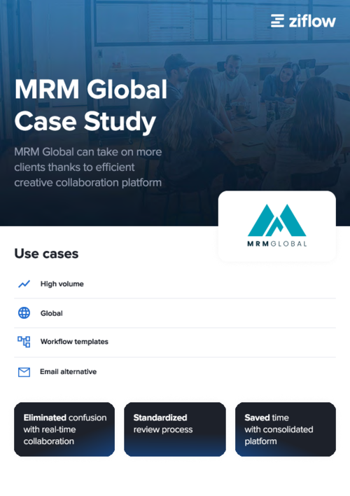 Case Study | MRM Global can take on more clients thanks to efficient creative collaboration platform