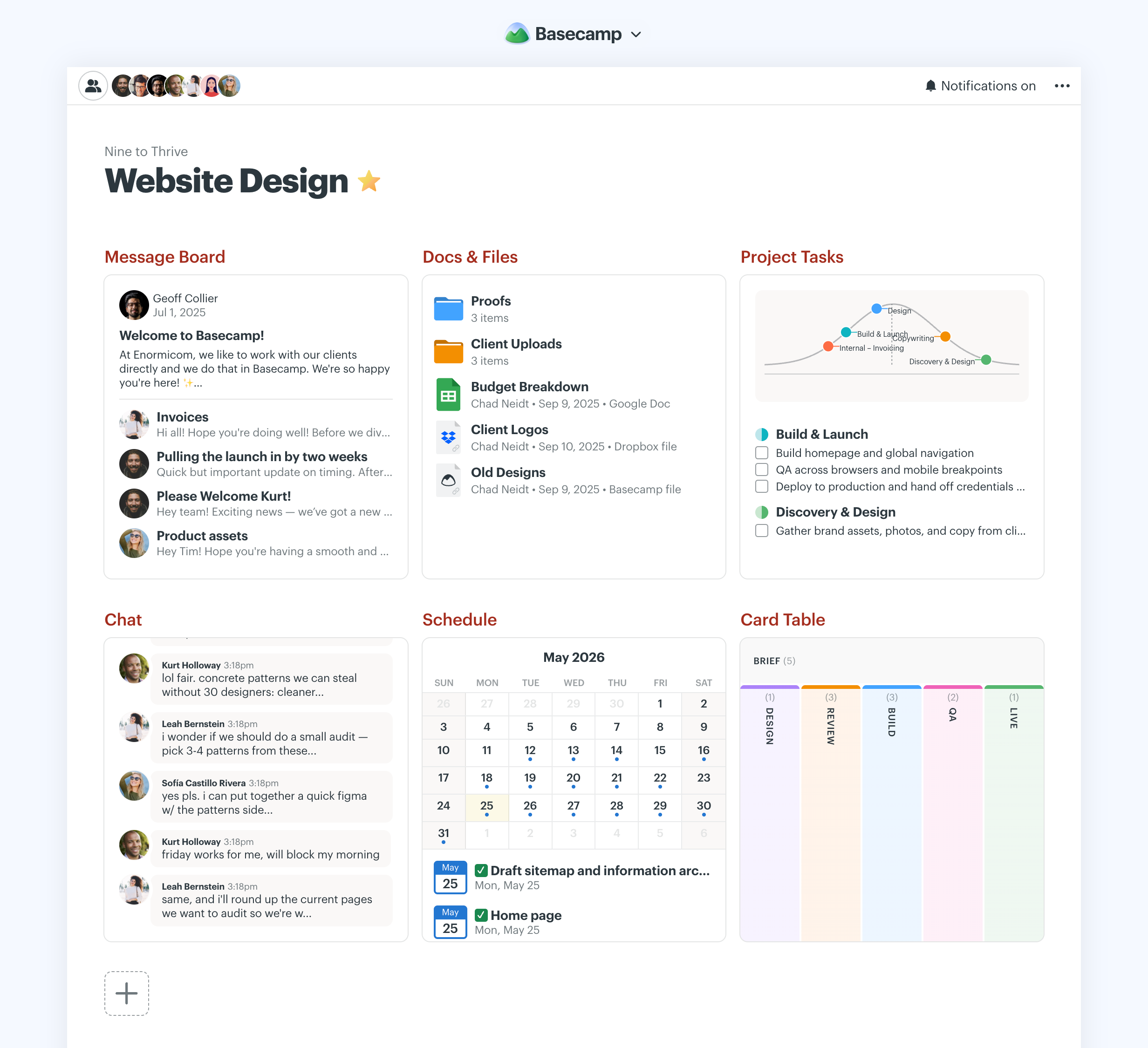 Basecamp screenshot