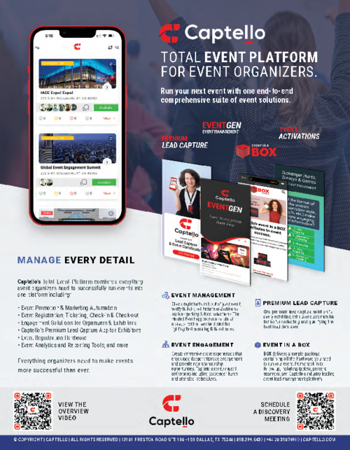 Captello Solutions for Event Organizers