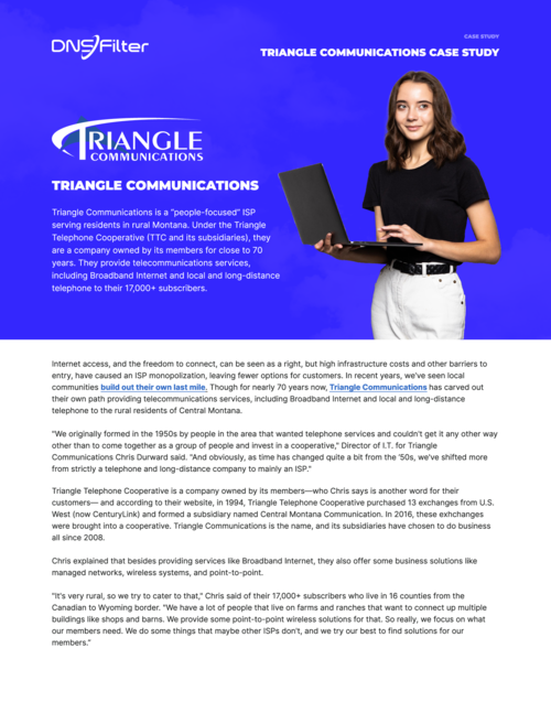 Triangle Communications Case Study