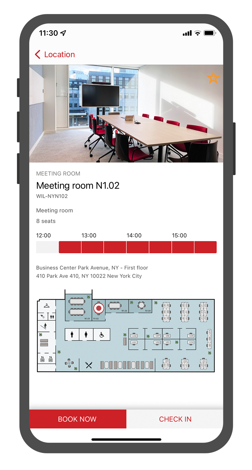 Officebooking screenshot