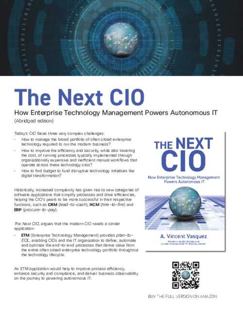The Next CIO: How Enterprise Technology Management Powers Autonomous IT (Abridged edition)