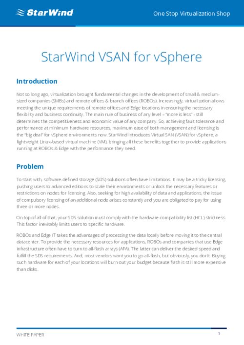 starwind vsan pricing starwind vsan pricing