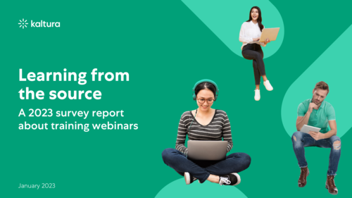 Learning from the source: a 2023 survey report about training webinars