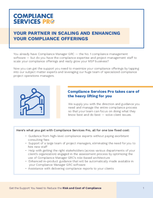 Compliance Services Pro For MSPs