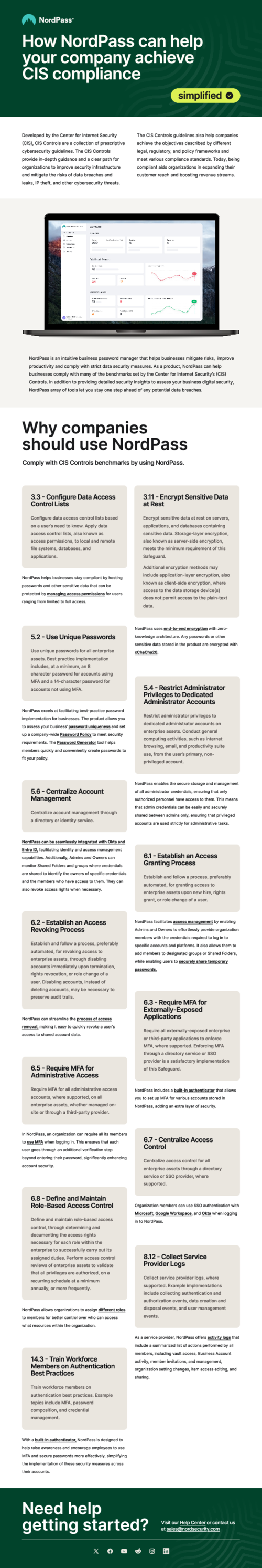 How NordPass can help your company achieve CIS compliance