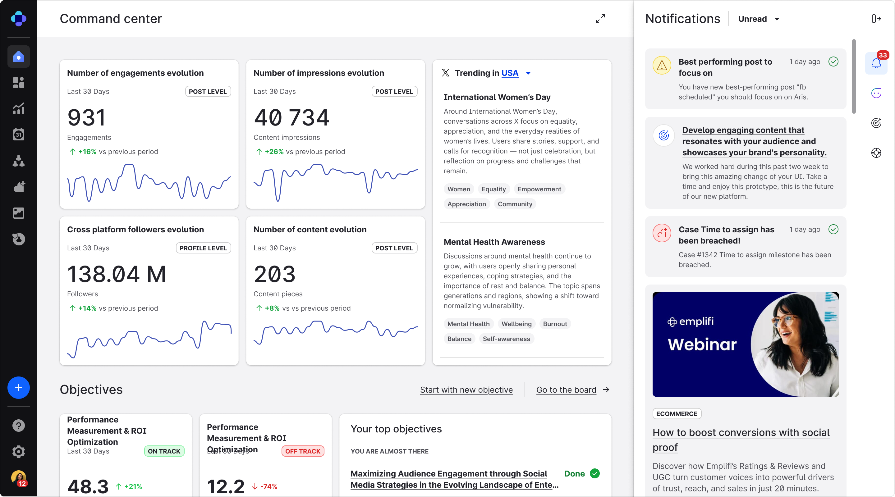 Emplifi screenshot