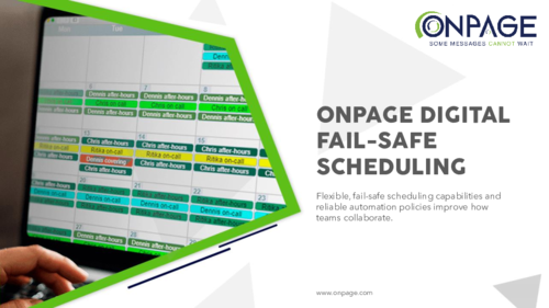 OnPage's fail-safe scheduler for on-call management