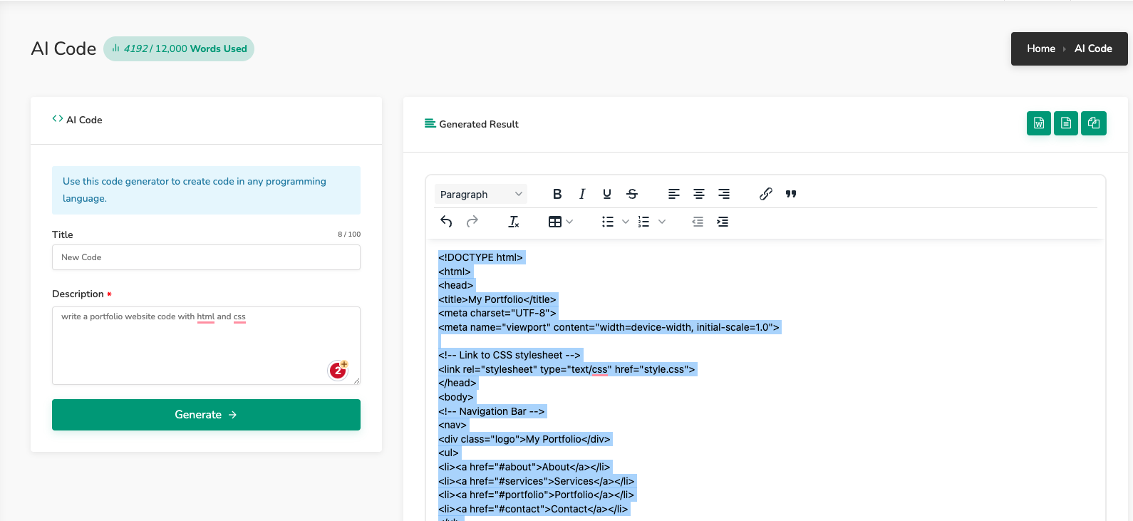 AIwriter sbs screenshot 2