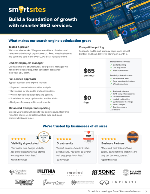 SEO Services Fact Sheet