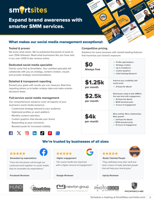 SMM Services Fact Sheet