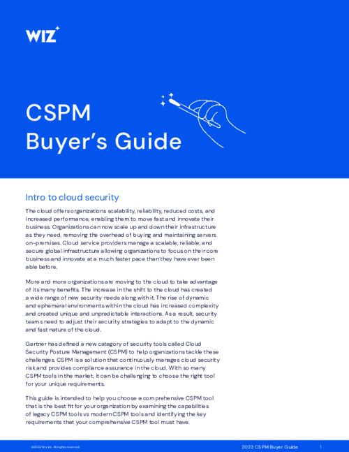 CSPM Buyers Guide
