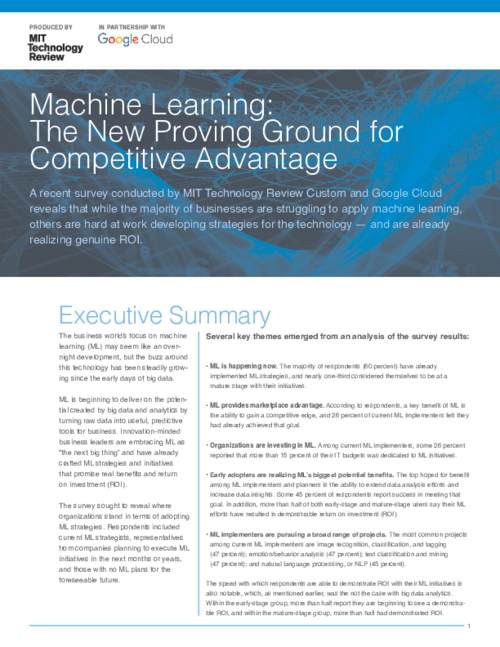 To the Cloud and Beyond: Big Data in the age of Machine Learning