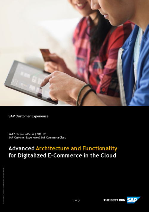 Solution Brief: Advanced Architecture and Functionality for Digitalized E-Commerce in the Cloud