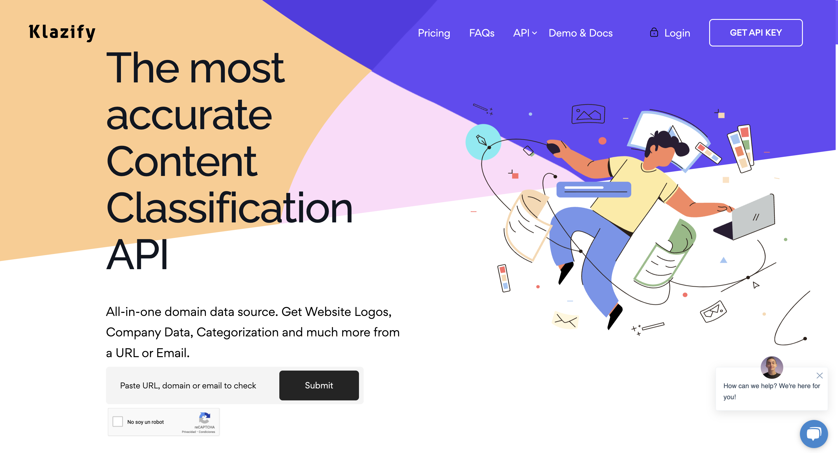 Klazify screenshot