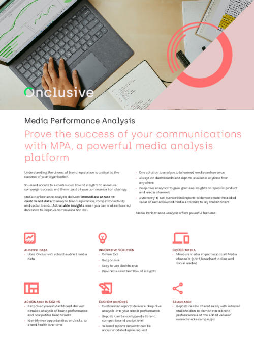 Onclusive Media Performance Analysis