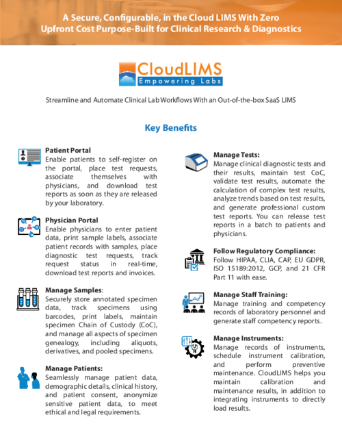 CloudLIMS Reviews 2026: Details, Pricing, & Features | G2