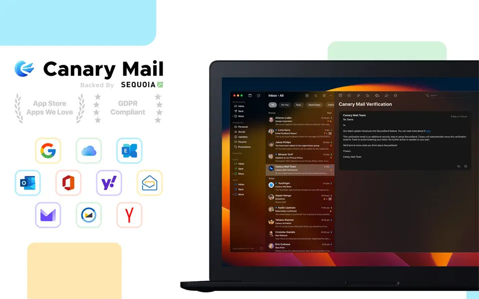 Canary Mail screenshot