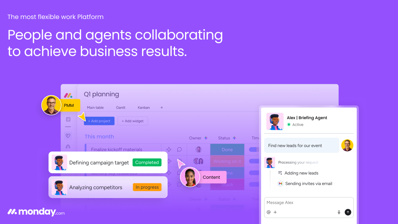 monday AI Work Platform screenshot