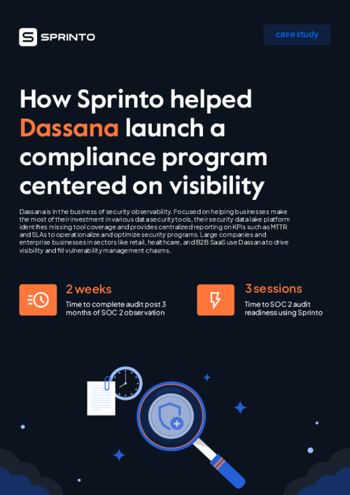 Dassana gets SOC 2 Audit-ready in 2 weeks