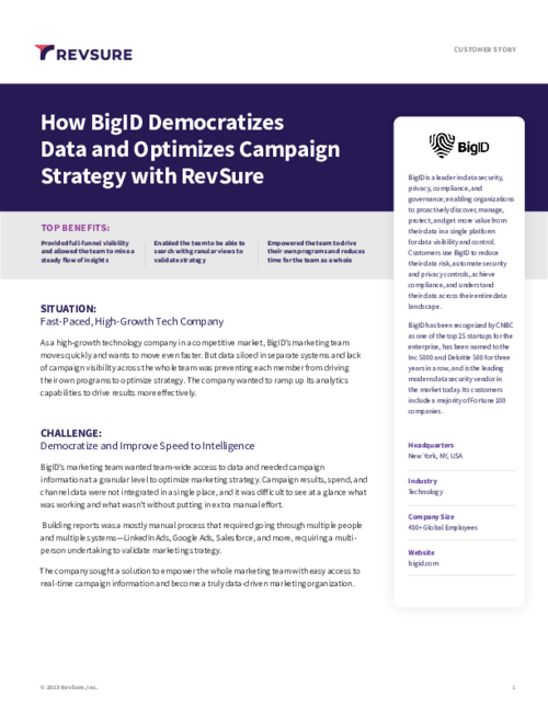 Customer Story - BigID