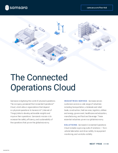 Samsara Connected Operations Overview