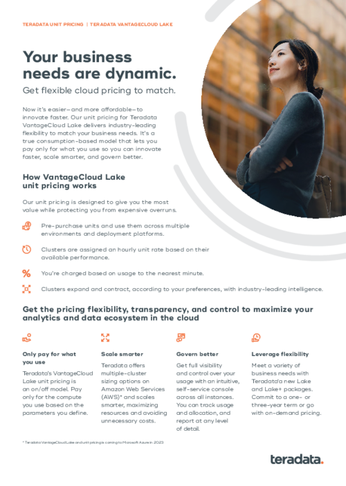 VantageCloud Lake Pricing